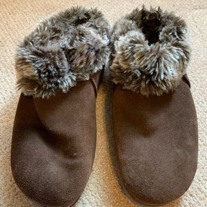 Sketchers tone ups and ugg looking slippers